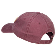 3D Captain Embroidered Washed Buckle Cap