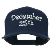 December 25th Christmas Embroidered Cap