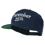 December 25th Christmas Embroidered Cap