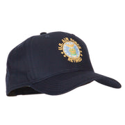 US Air Force Retired Circle Symbol Embroidered Solid Cotton Pro Style Cap