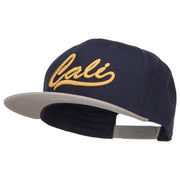 3D Cali Embroidered Two Tone Snapback Cap