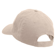 Relaxing Bowling Icon Embroidered Low Profile Dyed Cotton Twill Cap - Khaki OSFM