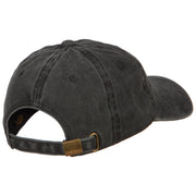 3D Captain Embroidered Washed Buckle Cap