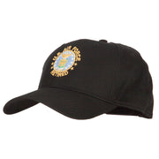 US Air Force Retired Circle Symbol Embroidered Solid Cotton Pro Style Cap