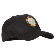 US Air Force Retired Circle Symbol Embroidered Solid Cotton Pro Style Cap