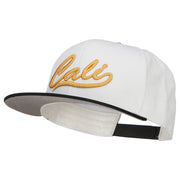 3D Cali Embroidered Two Tone Snapback Cap