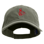 Relaxing Bowling Icon Embroidered Low Profile Dyed Cotton Twill Cap - Olive OSFM