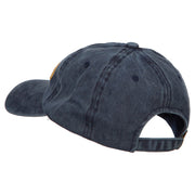 3D Captain Embroidered Washed Buckle Cap