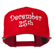 December 25th Christmas Embroidered Cap