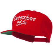 December 25th Christmas Embroidered Cap