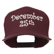 December 25th Christmas Embroidered Cap