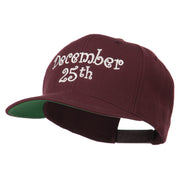 December 25th Christmas Embroidered Cap