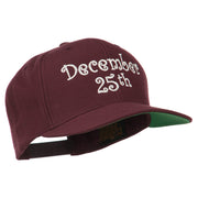 December 25th Christmas Embroidered Cap