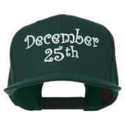 December 25th Christmas Embroidered Cap