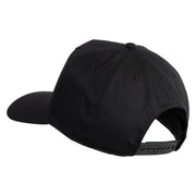 Pow Mia You Are Not Forgotten Patched Solid Cotton Twill 5 Panel Prostyle Snap Cap - Black OSFM