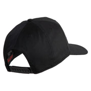 USS Kitty Hawk CV 63 Blue Patched Solid Cotton Twill 5 Panel Prostyle Snap Cap - Black OSFM