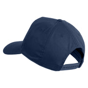 USS Kitty Hawk CV 63 Blue Patched Solid Cotton Twill 5 Panel Prostyle Snap Cap - Navy OSFM