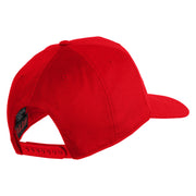 USS Kitty Hawk CV 63 Blue Patched Solid Cotton Twill 5 Panel Prostyle Snap Cap - Red OSFM