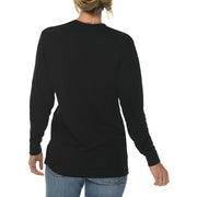 Love Every Time Graphic Long Sleeve Crewneck Tee - Black XS