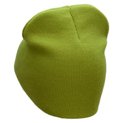 Away From Keyboard Embroidered 8 Inch Short Beanie - Lime OSFM