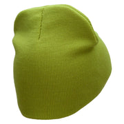 Away From Keyboard Embroidered 8 Inch Short Beanie - Lime OSFM