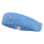 Mountain Goat Logo Embroidered Head Band (Terry) - Lt-Blue OSFM