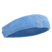 Mountain Goat Logo Embroidered Head Band (Terry) - Lt-Blue OSFM