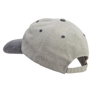 Skull Army Retired Embroidered Pigment Dyed Wash Cap - Beige-Black OSFM