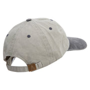 Skull Army Retired Embroidered Pigment Dyed Wash Cap - Beige-Black OSFM