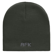 Away From Keyboard Embroidered 8 Inch Short Beanie - Dk-Grey OSFM