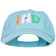 India IND Flag Embroidered Low Profile Cap