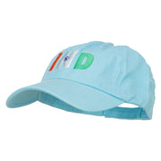 India IND Flag Embroidered Low Profile Cap