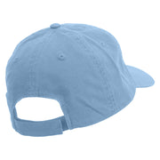 Valentines Day Dandelion Embroidered Low Profile Dyed Cotton Twill Cap - Sky-Blue OSFM