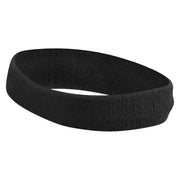 Mountain Goat Logo Embroidered Head Band (Terry) - Black OSFM