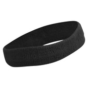 Mountain Goat Logo Embroidered Head Band (Terry) - Black OSFM