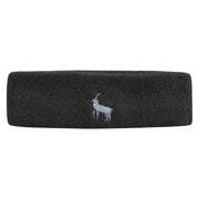 Mountain Goat Logo Embroidered Head Band (Terry) - Black OSFM