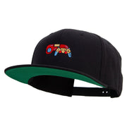 Colorful Video Game Controller Embroidered Wool Blend Prostyle Snapback - Black OSFM