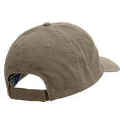 Car Charging Embroidered Low Profile Dyed Cotton Twill Cap - Olive OSFM