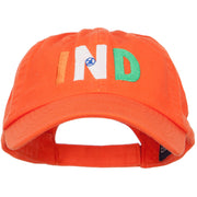 India IND Flag Embroidered Low Profile Cap