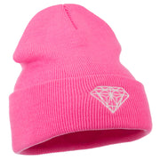 Diamond Neon Embroidered Beanie