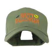 Happy Halloween Dripping Down Embroidered Cap