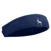 Mountain Goat Logo Embroidered Head Band (Terry) - Royal OSFM