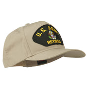 US Army Retired Military Patched Cap