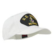 US Army Retired Military Patched Cap