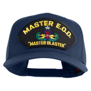 Master E.O.D Master Blaster Patched Solid Cotton Twill 5 Panel Prostyle Snap Cap - Navy OSFM