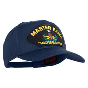 Master E.O.D Master Blaster Patched Solid Cotton Twill 5 Panel Prostyle Snap Cap - Navy OSFM
