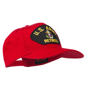 US Army Retired Military Patched Cap