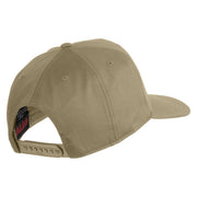 USS Tennessee BB 43 Blue Patched Solid Cotton Twill 5 Panel Prostyle Snap Cap - Khaki OSFM