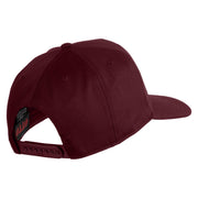 USS Tennessee BB 43 Blue Patched Solid Cotton Twill 5 Panel Prostyle Snap Cap - Maroon OSFM
