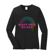 Bright Disco Desert Long Sleeve Cotton Graphic Shirt